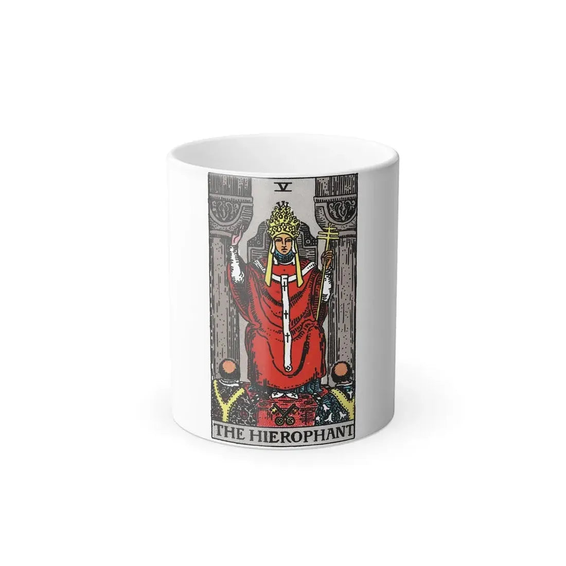 The Hierophant (Tarot Card) Color Changing Mug 11oz Default Title 11oz - Go Mug Yourself