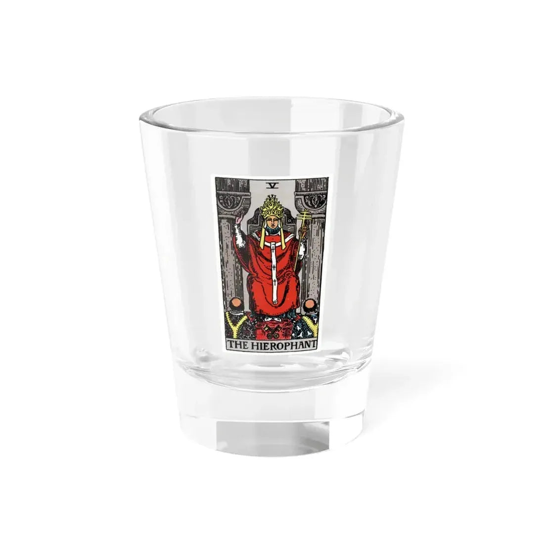 The Hierophant (Tarot Card) Shot Glass 1.5oz 1.5oz - Go Mug Yourself