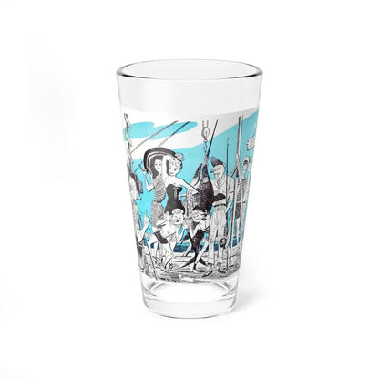 The High Cost of Swordfish, Bluebook, March 1953 (Magazine Illustration) Pint Glass 16oz 16oz - Go Mug Yourself