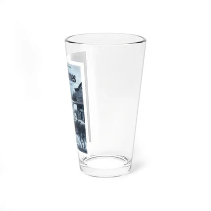 The High Passes, Bluebook magazine, January 1955 (Magazine Illustration) Pint Glass 16oz - Go Mug Yourself