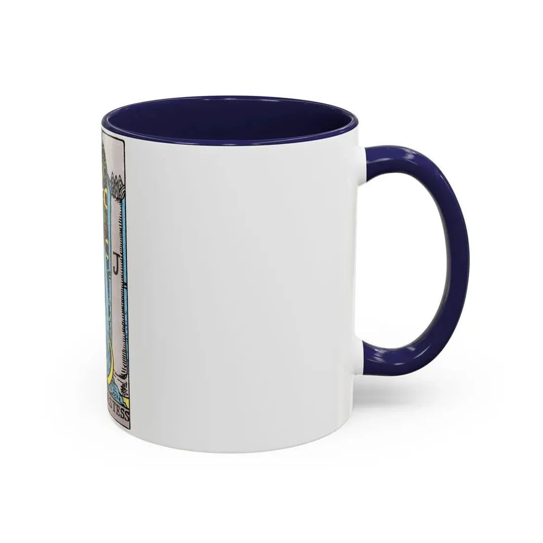 The High Priestess (Tarot Card) Accent Coffee Mug - Go Mug Yourself