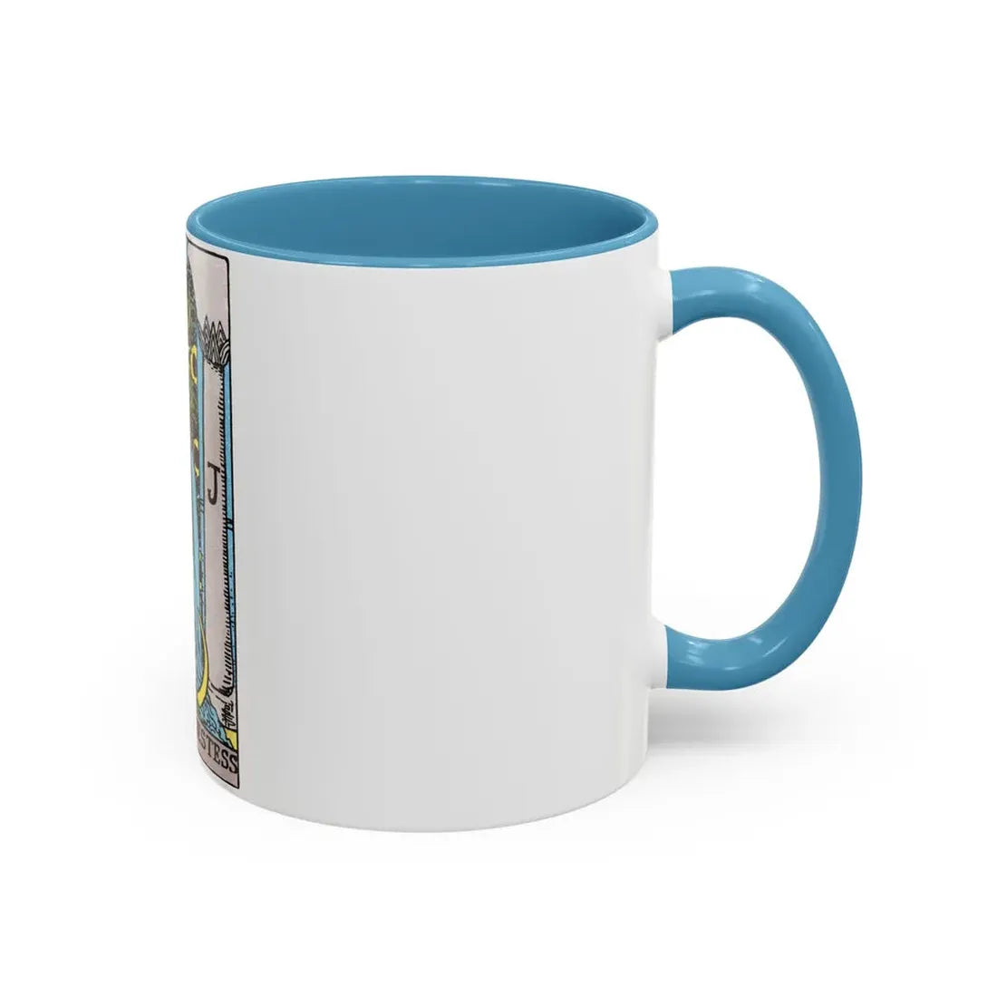 The High Priestess (Tarot Card) Accent Coffee Mug - Go Mug Yourself