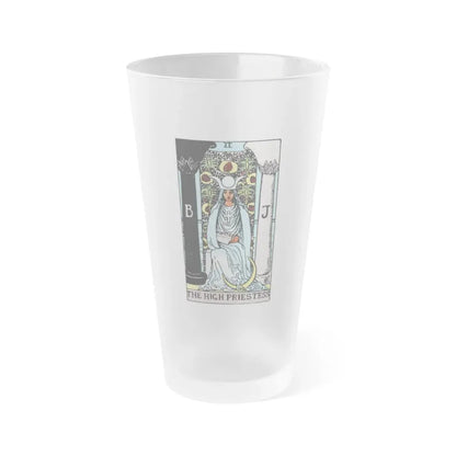 The High Priestess (Tarot Card) Frosted Pint Glass 16oz Default Title - Go Mug Yourself
