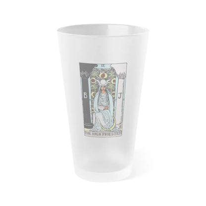 The High Priestess (Tarot Card) Frosted Pint Glass 16oz-Go Mug Yourself