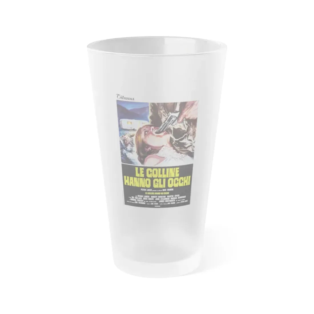 THE HILLS HAVE EYES (ITALIAN) 1977 Movie Poster - Frosted Pint Glass 16oz Default Title - Go Mug Yourself