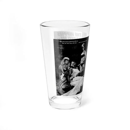 The Hippies Raped Me And Then Made Me Pay, Man's Combat, December 1969 (Magazine Illustration) Pint Glass 16oz - Go Mug Yourself