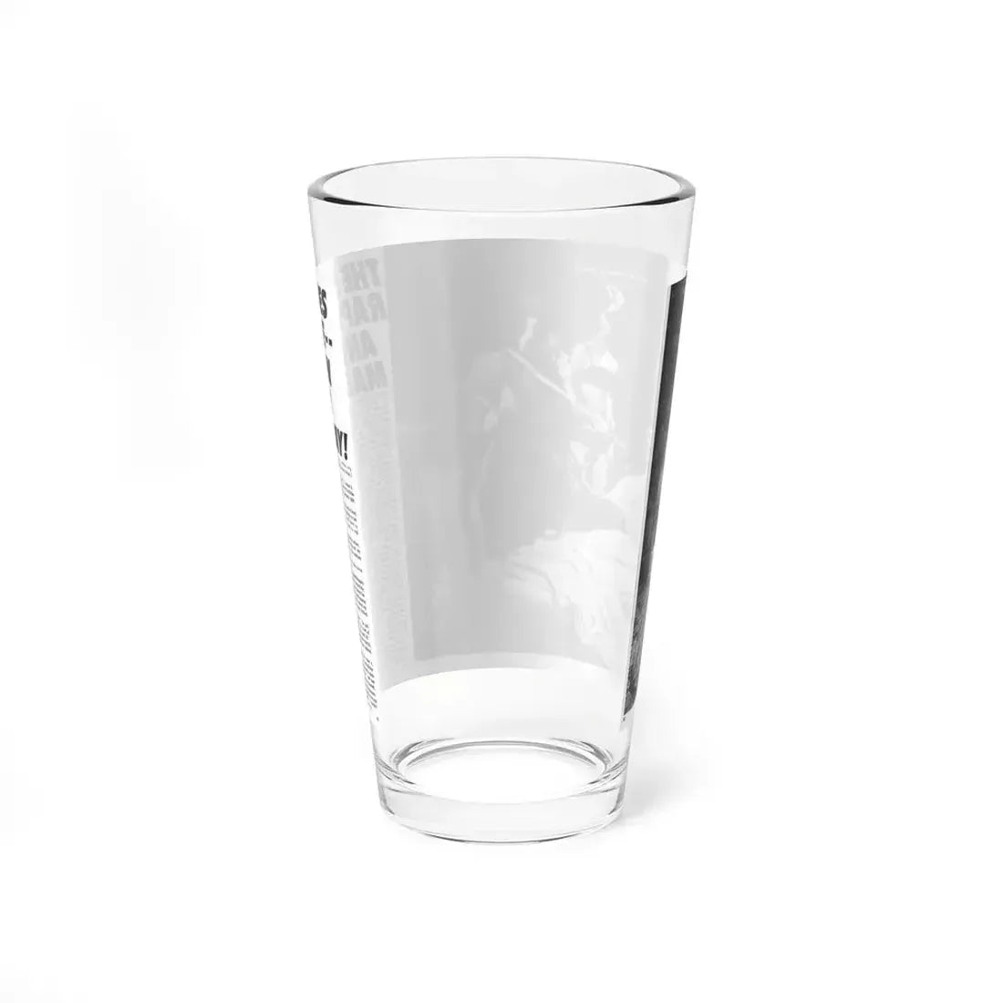 The Hippies Raped Me And Then Made Me Pay, Man's Combat, December 1969 (Magazine Illustration) Pint Glass 16oz - Go Mug Yourself