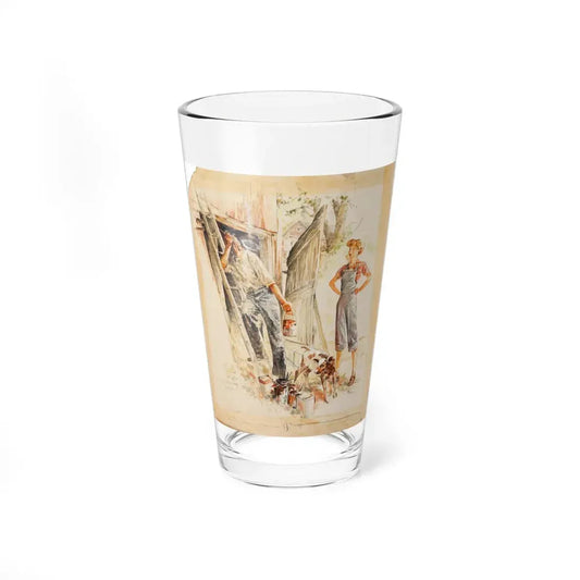 The Hired Girl, Collier's Magazine, 1942 (Magazine Illustration) Pint Glass 16oz 16oz - Go Mug Yourself