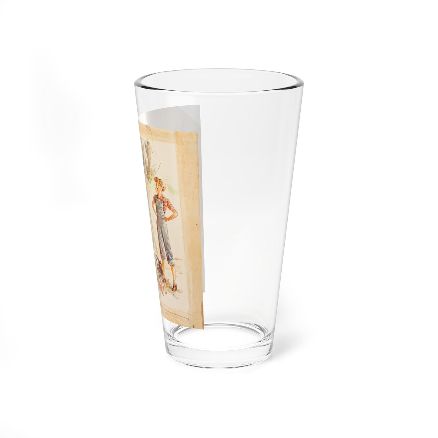 The Hired Girl, Collier's Magazine, 1942 (Magazine Illustration) Pint Glass 16oz-Go Mug Yourself