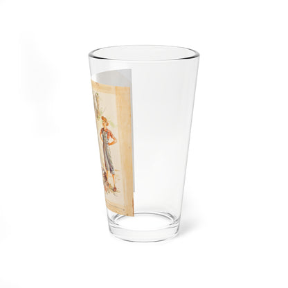 The Hired Girl, Collier's Magazine, 1942 (Magazine Illustration) Pint Glass 16oz-Go Mug Yourself