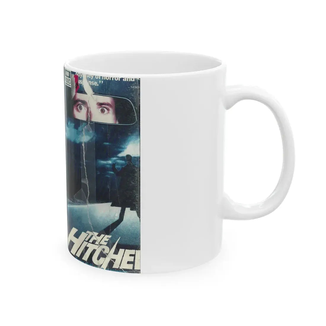 THE HITCHER (VHS COVER) - White Coffee Mug - Go Mug Yourself