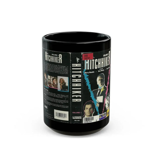 THE HITCHHIKER VOLUME 1 (VHS COVER) - Black Coffee Mug 15oz - Go Mug Yourself