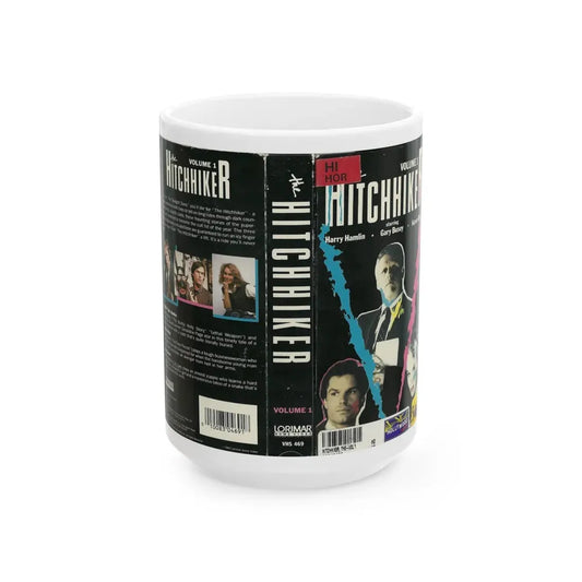 THE HITCHHIKER VOLUME 1 (VHS COVER) - White Coffee Mug 15oz - Go Mug Yourself
