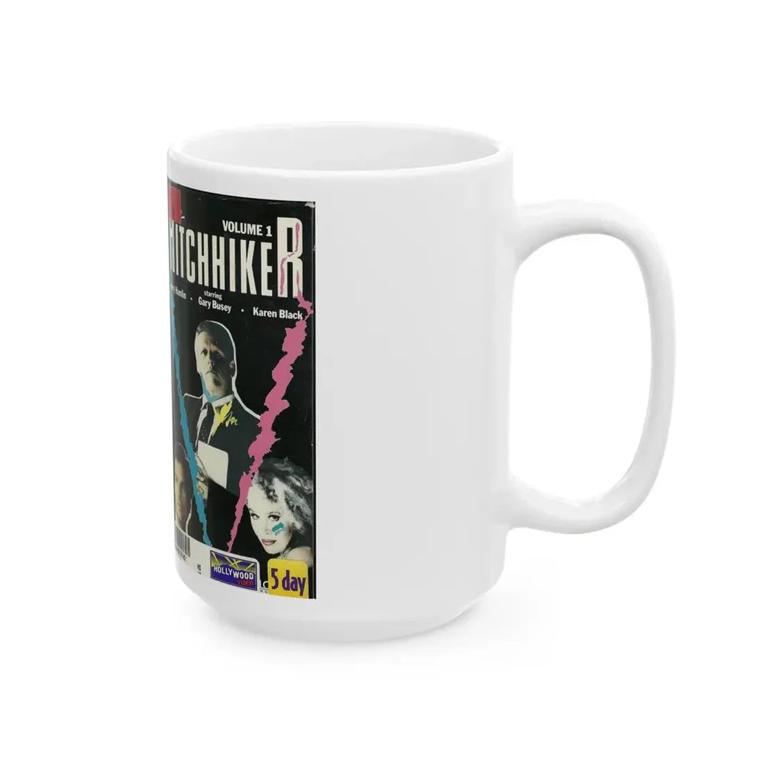 THE HITCHHIKER VOLUME 1 (VHS COVER) - White Coffee Mug - Go Mug Yourself