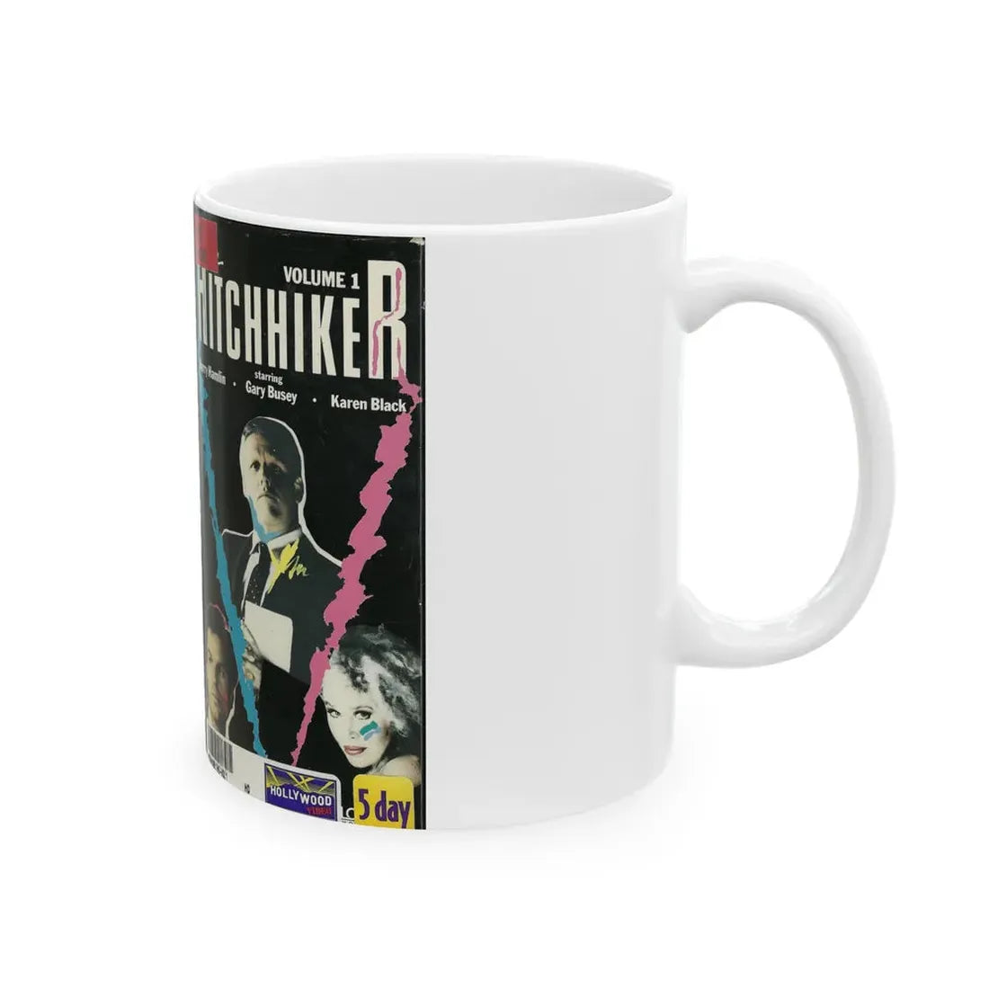 THE HITCHHIKER VOLUME 1 (VHS COVER) - White Coffee Mug - Go Mug Yourself