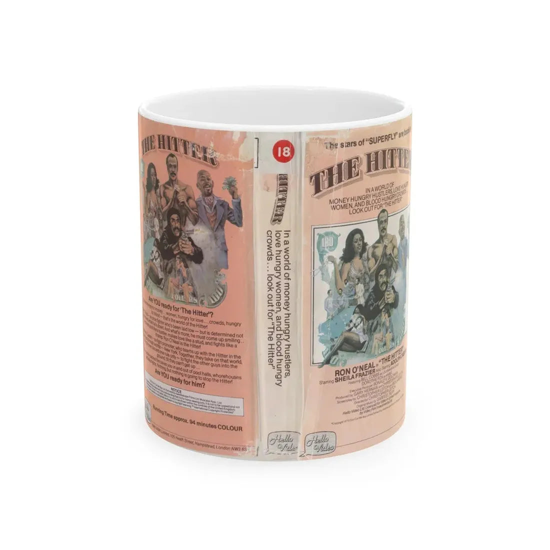 THE HITTER (VHS COVER) - White Coffee Mug 11oz - Go Mug Yourself