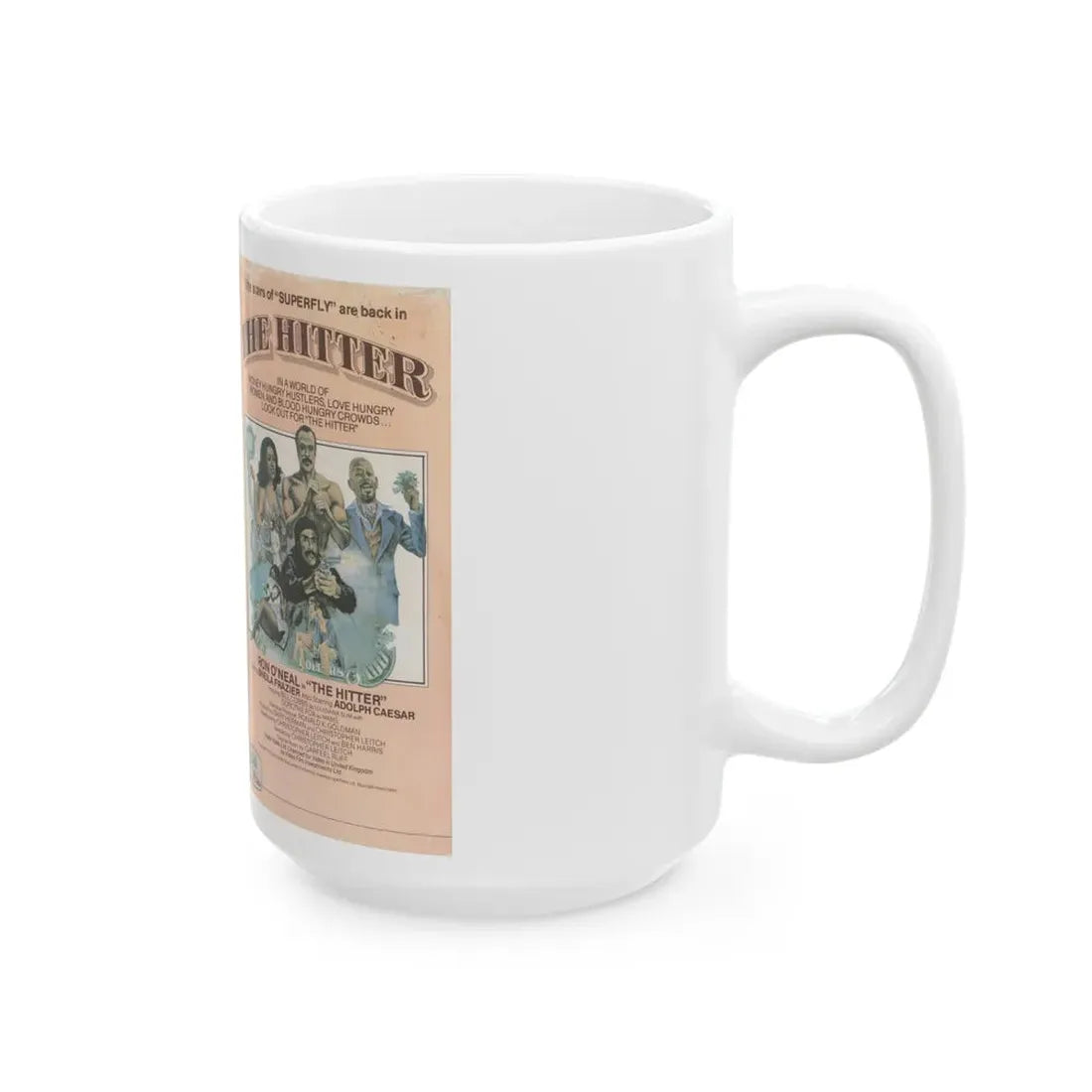 THE HITTER (VHS COVER) - White Coffee Mug - Go Mug Yourself
