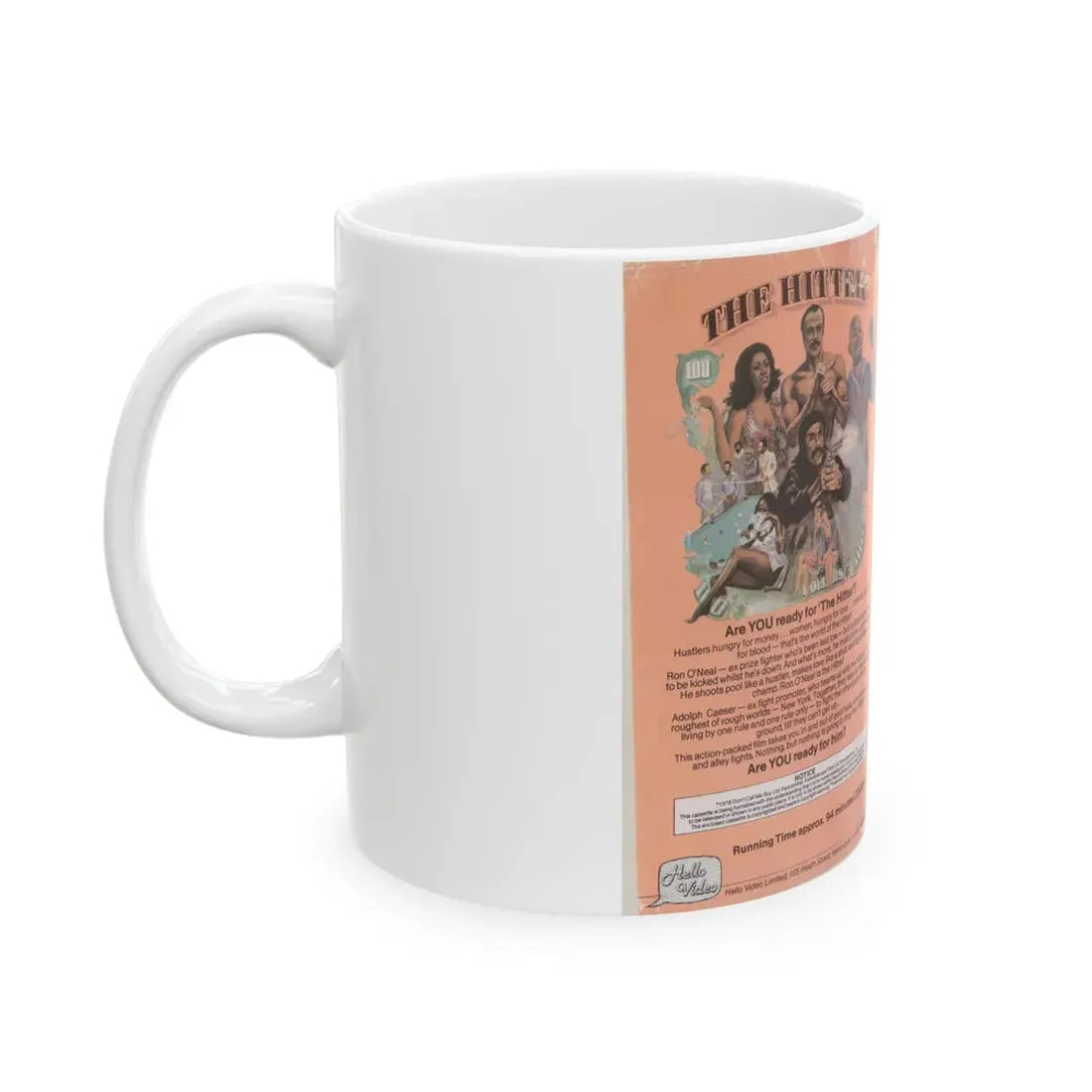 THE HITTER (VHS COVER) - White Coffee Mug - Go Mug Yourself