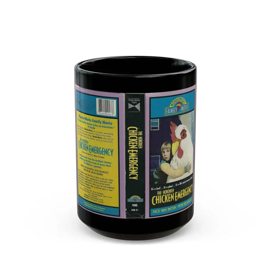 THE HOBOKEN CHICKEN EMERGENCY (VHS COVER) - Black Coffee Mug 15oz - Go Mug Yourself