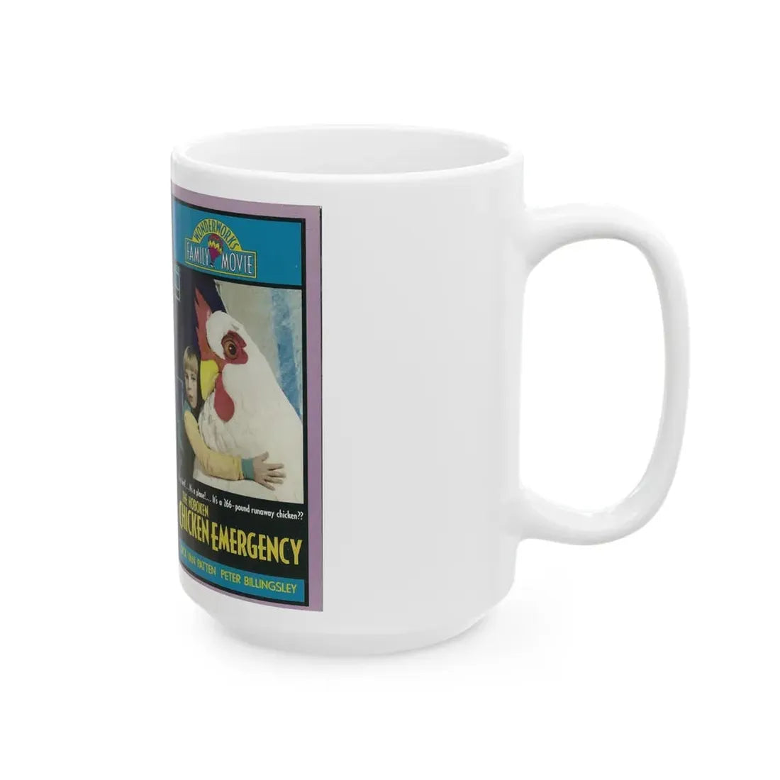THE HOBOKEN CHICKEN EMERGENCY (VHS COVER) - White Coffee Mug - Go Mug Yourself
