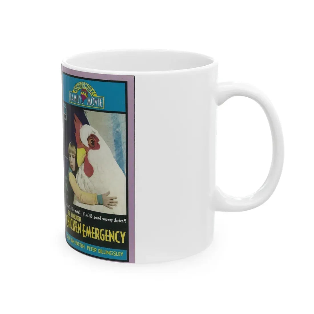 THE HOBOKEN CHICKEN EMERGENCY (VHS COVER) - White Coffee Mug - Go Mug Yourself