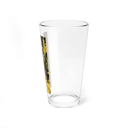 The Hold Up (Magazine Illustration) Pint Glass 16oz - Go Mug Yourself