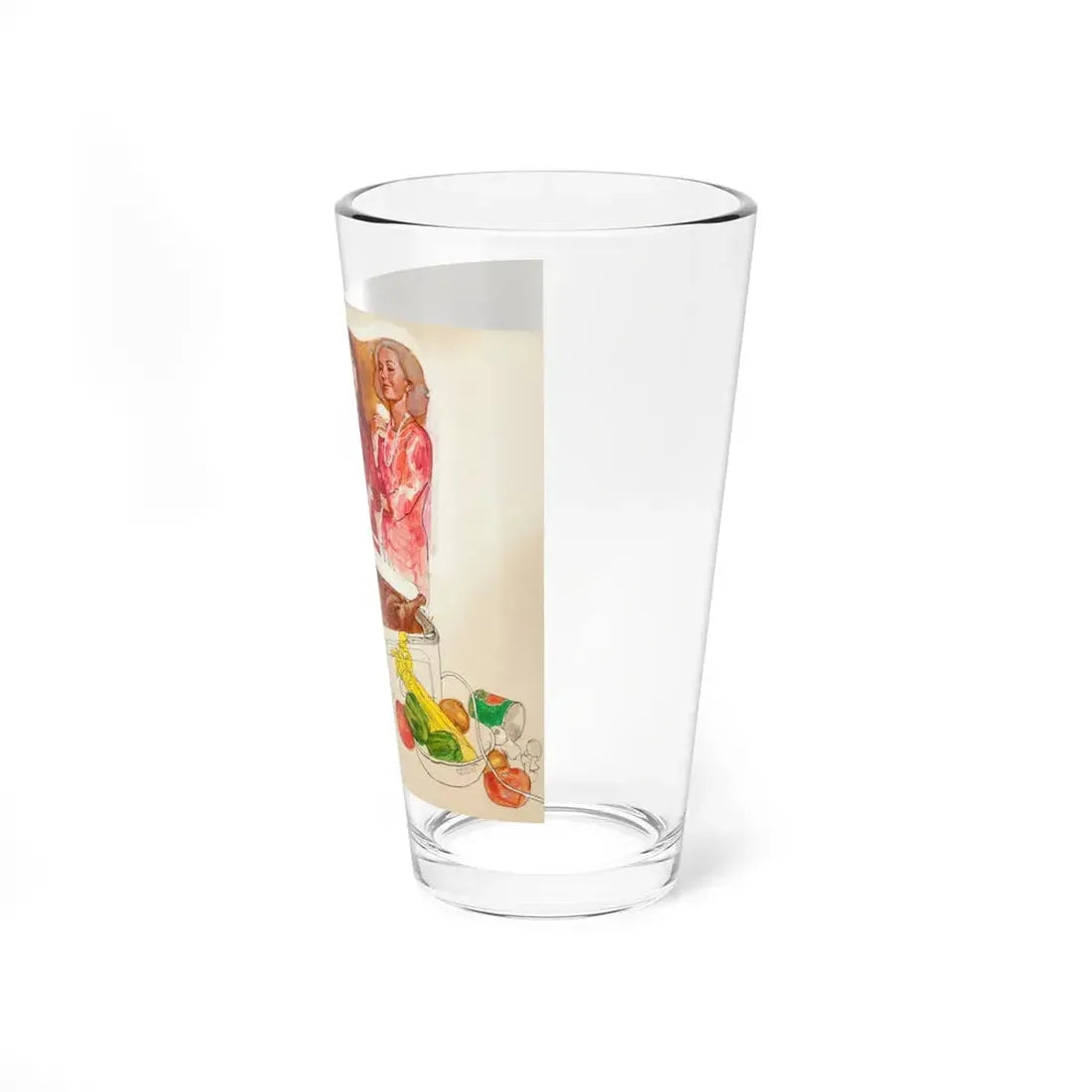 The Holiday Heart, Good Housekeeping magazine illustration, November 1972 (Magazine Illustration) Pint Glass 16oz - Go Mug Yourself