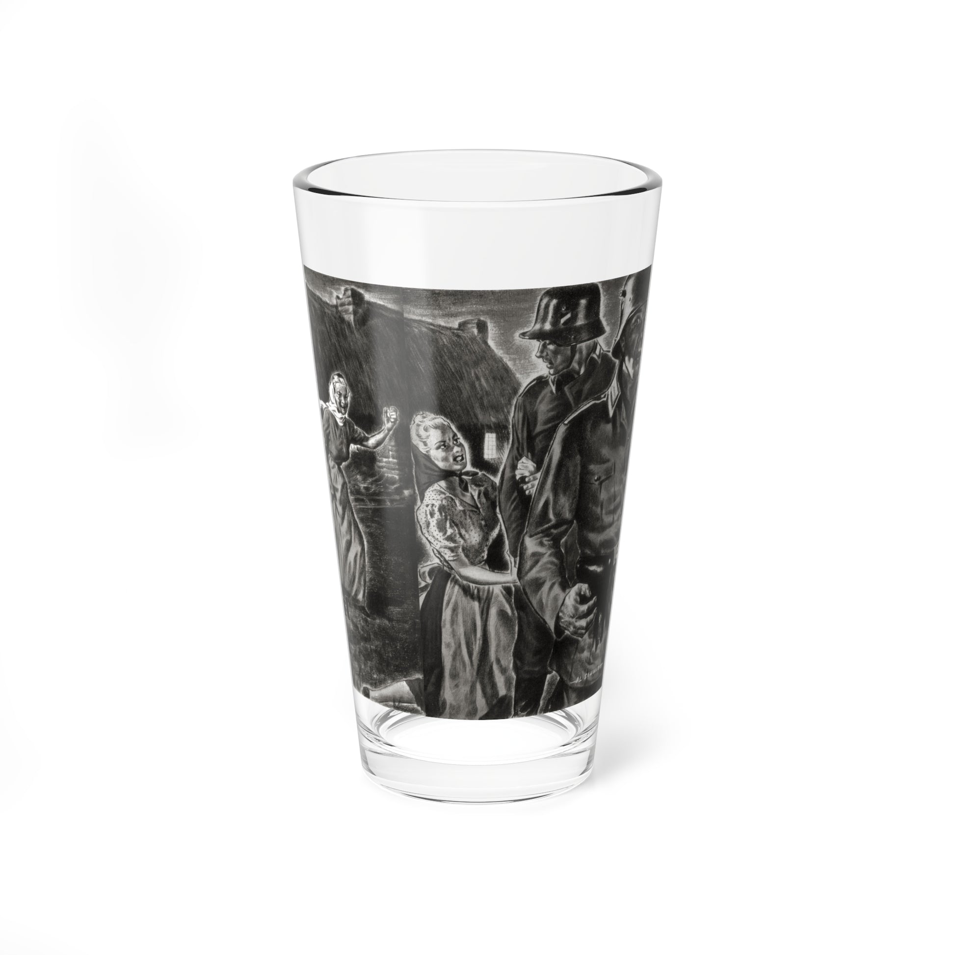 The Holy Child of Agincourt, Liberty magazine, November 30, 1940 (Magazine Illustration) Pint Glass 16oz-16oz-Go Mug Yourself