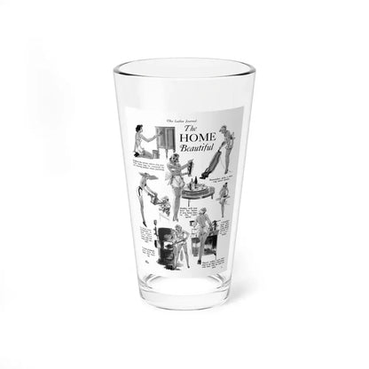 The Home Beautiful, Ballyhoo Magazine, February 1935 (Magazine Illustration) Pint Glass 16oz 16oz - Go Mug Yourself