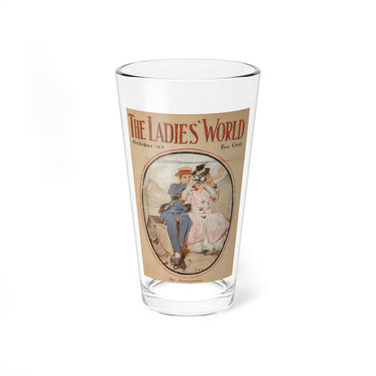 The Honeymoon, The Ladies World magazine cover, October 1908 (Magazine Illustration) Pint Glass 16oz-16oz-Go Mug Yourself