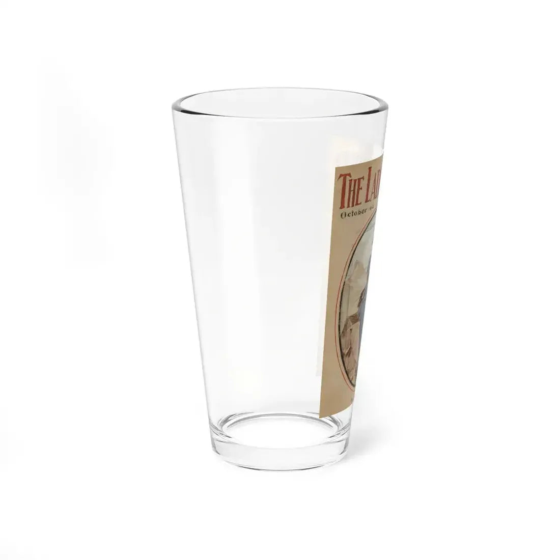 The Honeymoon, The Ladies World magazine cover, October 1908 (Magazine Illustration) Pint Glass 16oz - Go Mug Yourself