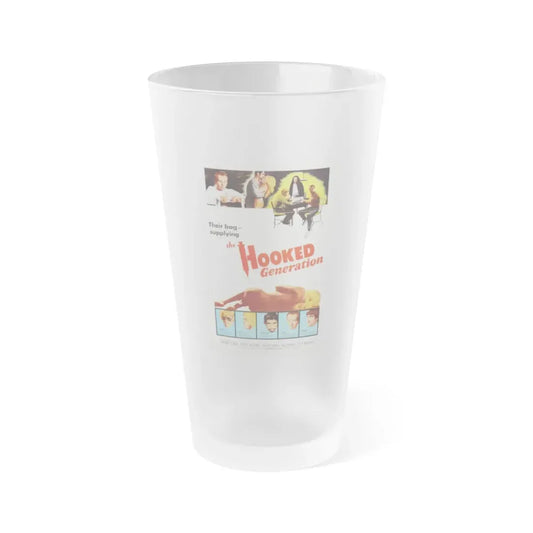 THE HOOKED GENERATION 1968 Movie Poster - Frosted Pint Glass 16oz Default Title - Go Mug Yourself