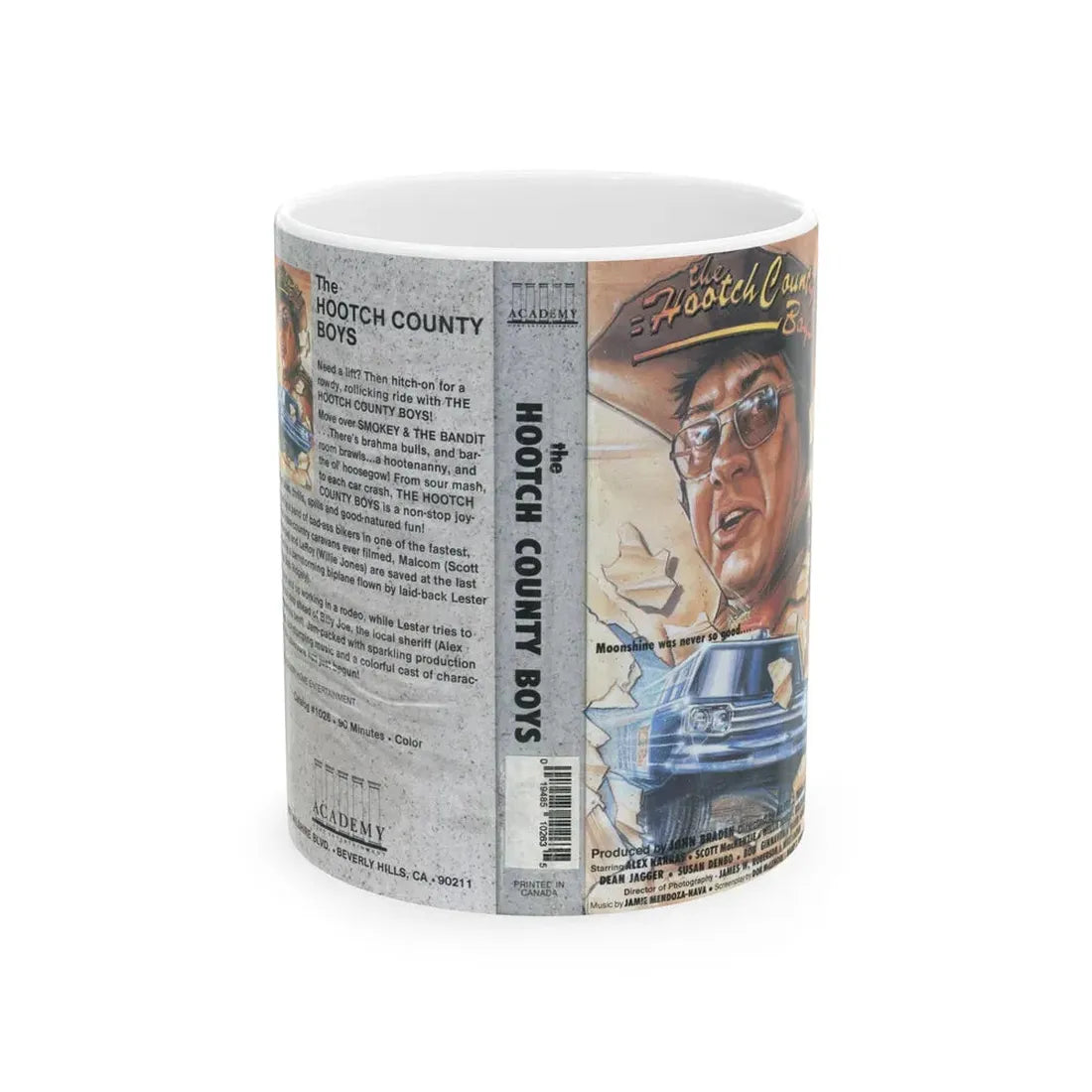 THE HOOTCH COUNTY BOYS (VHS COVER) - White Coffee Mug 11oz - Go Mug Yourself