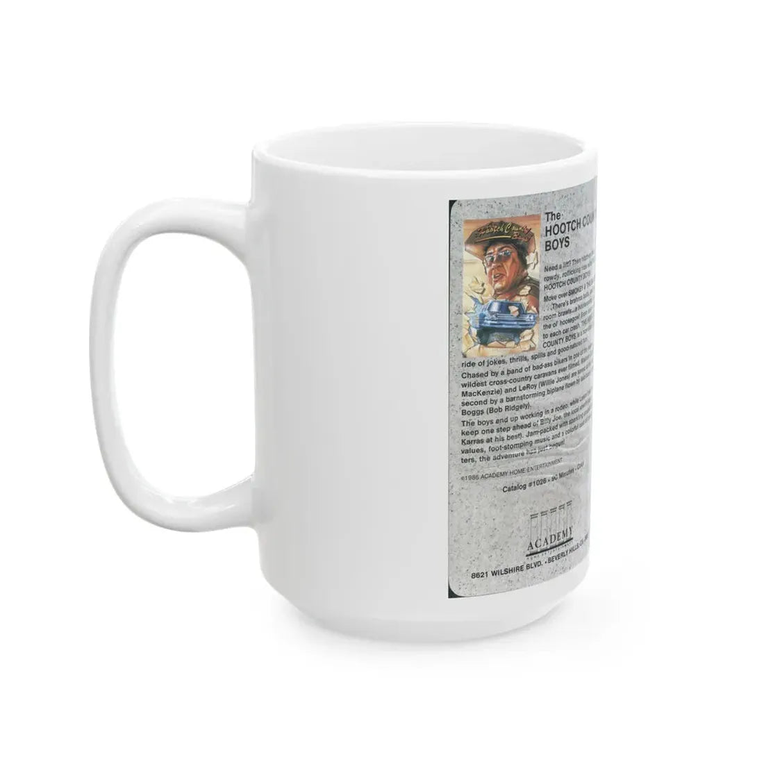 THE HOOTCH COUNTY BOYS (VHS COVER) - White Coffee Mug - Go Mug Yourself