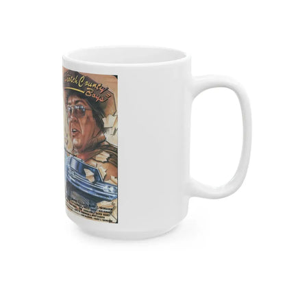 THE HOOTCH COUNTY BOYS (VHS COVER) - White Coffee Mug - Go Mug Yourself