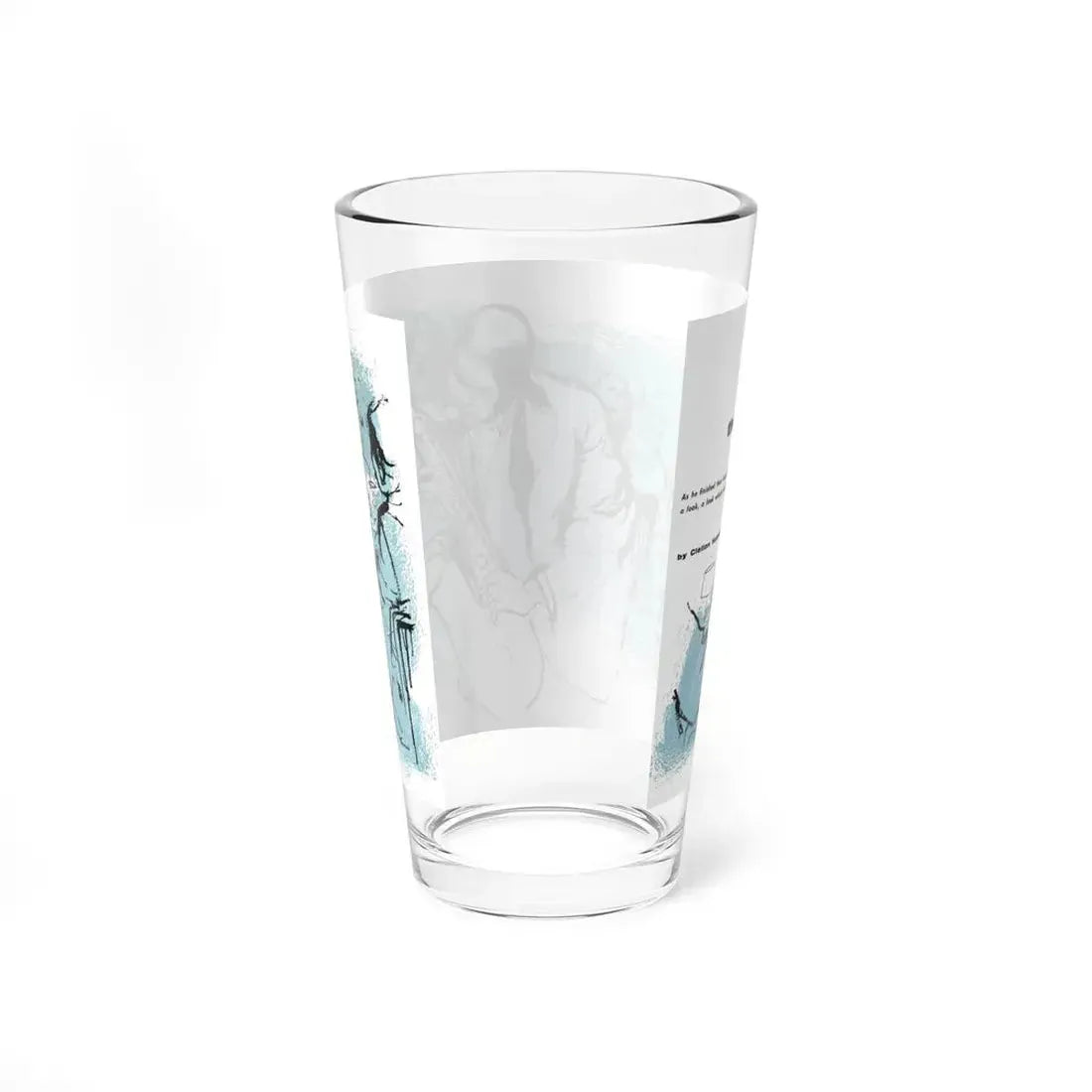 The Horn, Nugget magazine, October 1956 (Magazine Illustration) Pint Glass 16oz - Go Mug Yourself