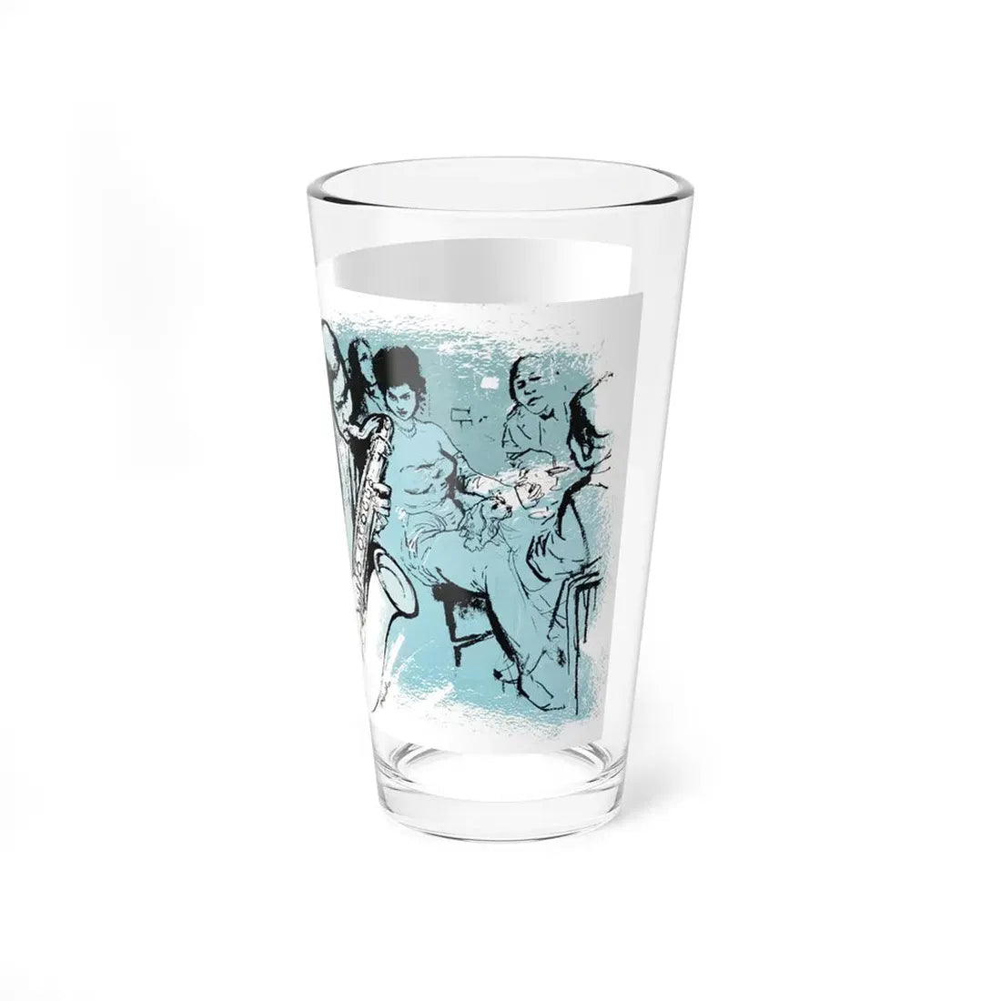 The Horn, Nugget magazine, October 1956 (Magazine Illustration) Pint Glass 16oz - Go Mug Yourself