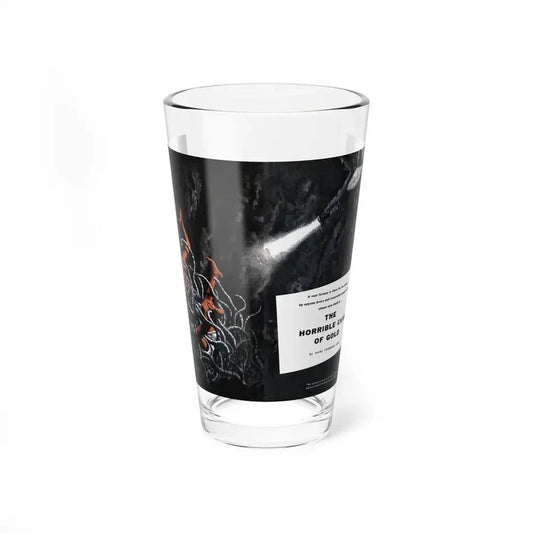 The Horrible Cave of Gold, Fury magazine, December 1957 (Magazine Illustration) Pint Glass 16oz 16oz - Go Mug Yourself