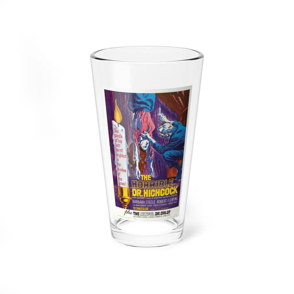 THE HORRIBLE DR HICHCOCK + THE AWFUL DR ORLOFF 1962 Movie Poster - Pint Glass 16oz-16oz-Go Mug Yourself