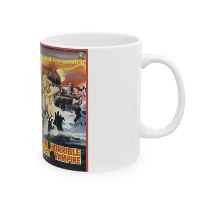 THE HORRIBLE SEXY VAMPIRE (VHS COVER) - White Coffee Mug - Go Mug Yourself