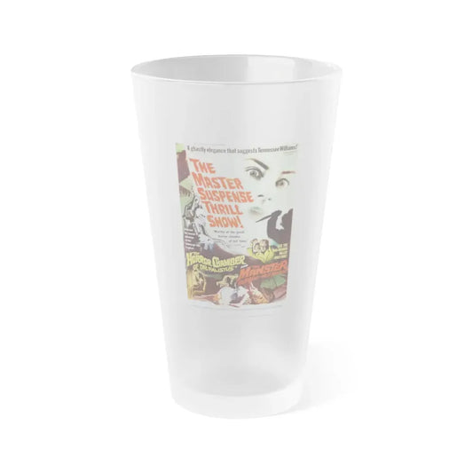 THE HORROR CHAMBER OF DR FAUSTUS (EYES WITHOUT A FACE) + THE MANSTER 1959 Movie Poster - Frosted Pint Glass 16oz 16oz Frosted - Go Mug Yourself