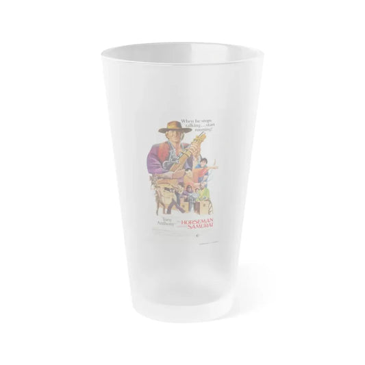 THE HORSEMAN AND THE SAMURAI (THE SILENT STRANGER) 1968 Movie Poster - Frosted Pint Glass 16oz Default Title - Go Mug Yourself