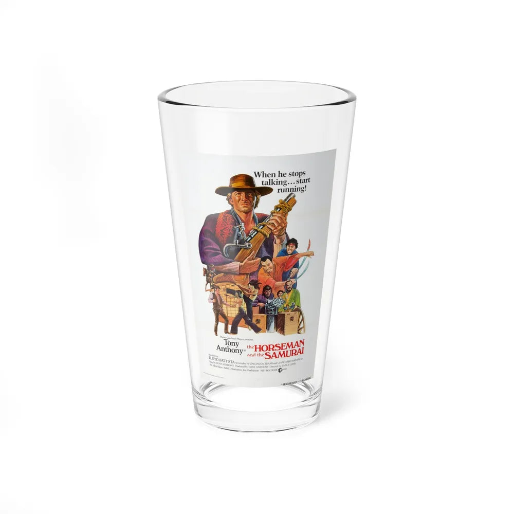 THE HORSEMAN AND THE SAMURAI (THE SILENT STRANGER) 1968 Movie Poster - Pint Glass 16oz-16oz-Go Mug Yourself