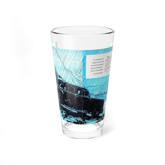 The Hostages, Bluebook, February 1953 (Magazine Illustration) Pint Glass 16oz 16oz - Go Mug Yourself