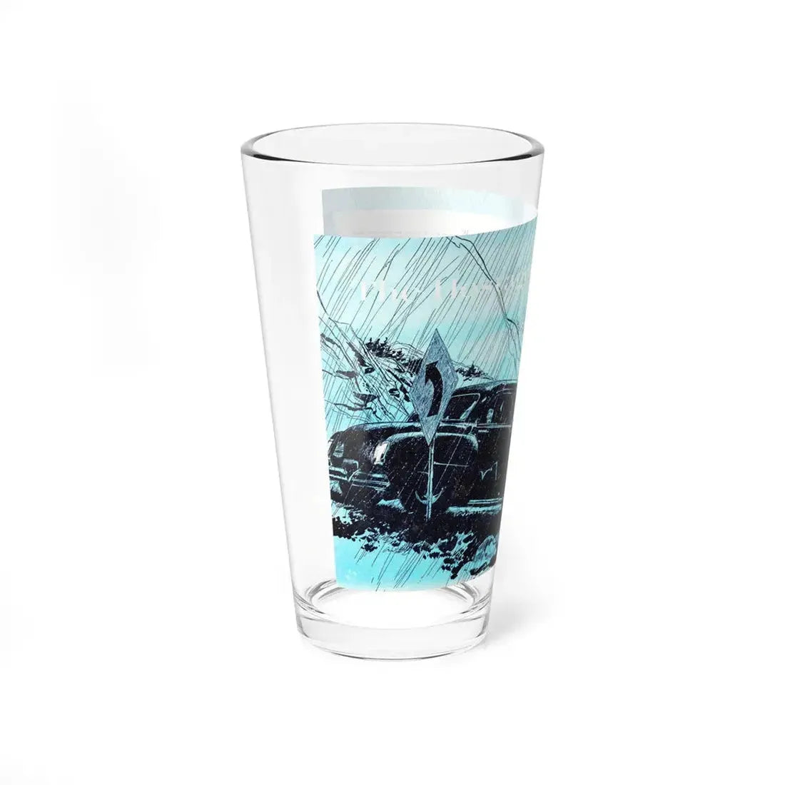 The Hostages, Bluebook, February 1953 (Magazine Illustration) Pint Glass 16oz - Go Mug Yourself