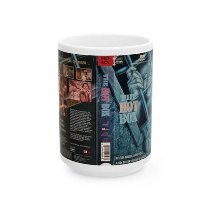 THE HOT BOX (VHS COVER) - White Coffee Mug 15oz - Go Mug Yourself