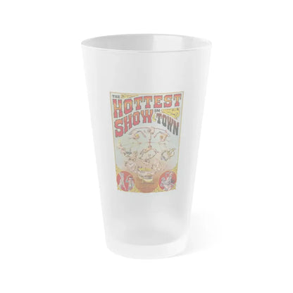 THE HOTTEST SHOW IN TOWN 1974 Movie Poster - Frosted Pint Glass 16oz Default Title - Go Mug Yourself