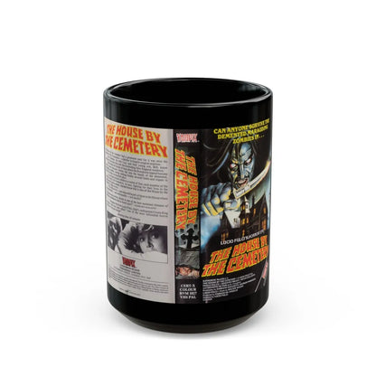 THE HOUSE BY THE CEMETERY (VHS COVER) - Black Coffee Mug-15oz-Go Mug Yourself