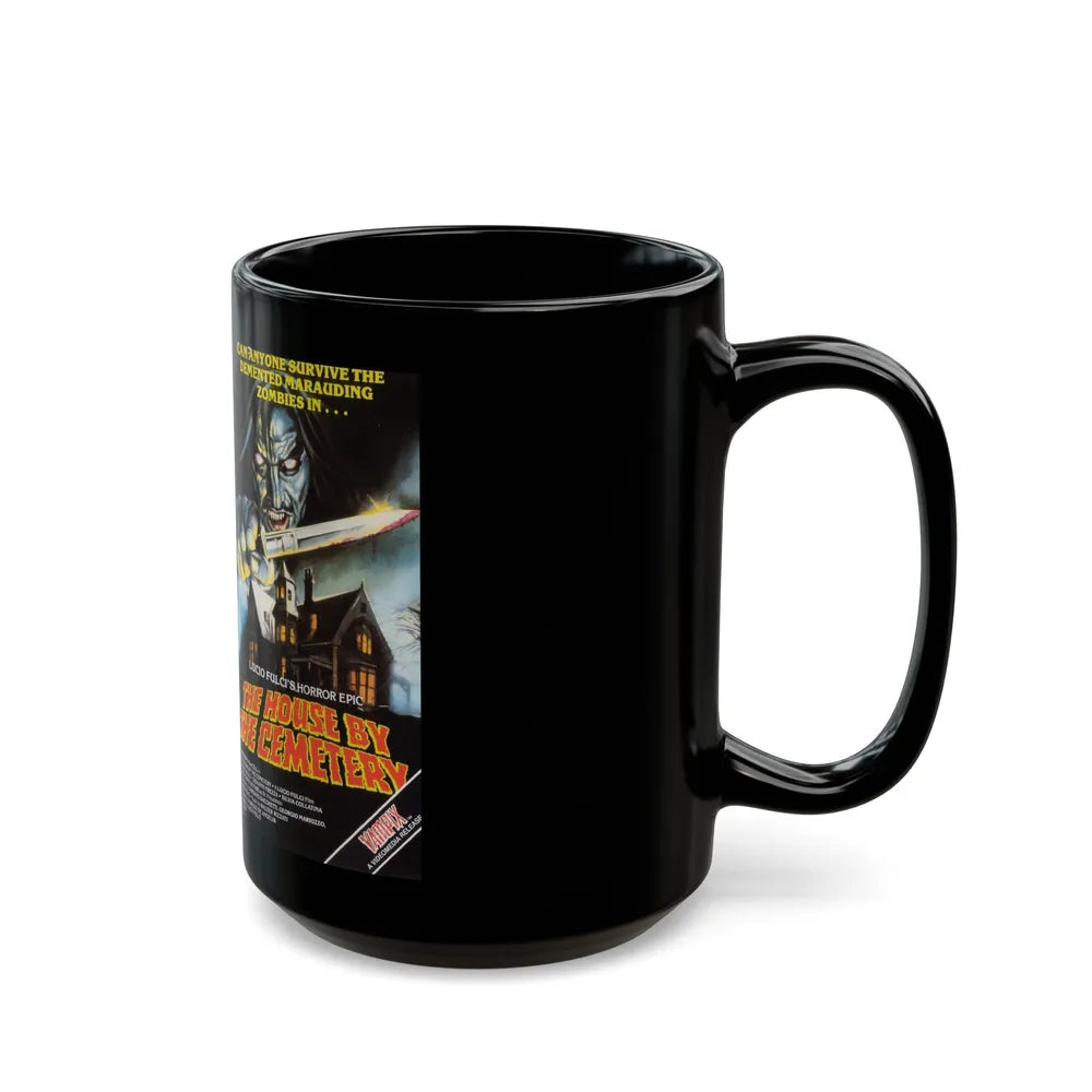 THE HOUSE BY THE CEMETERY (VHS COVER) - Black Coffee Mug-Go Mug Yourself