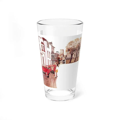 The House In Berlin by Enid Gwynne, Woman's Realm magazine, 1969 (Magazine Illustration) Pint Glass 16oz 16oz - Go Mug Yourself